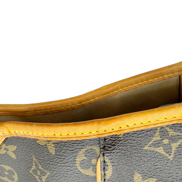 LOUIS VUITTON Galliera GM  Monogram Canvas Shoulder Bag Brown