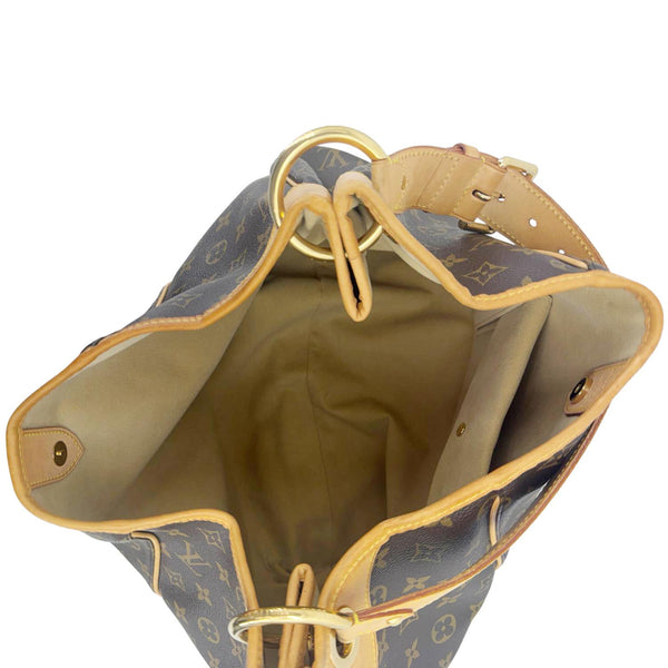 LOUIS VUITTON Galliera GM  Monogram Canvas Shoulder Bag Brown