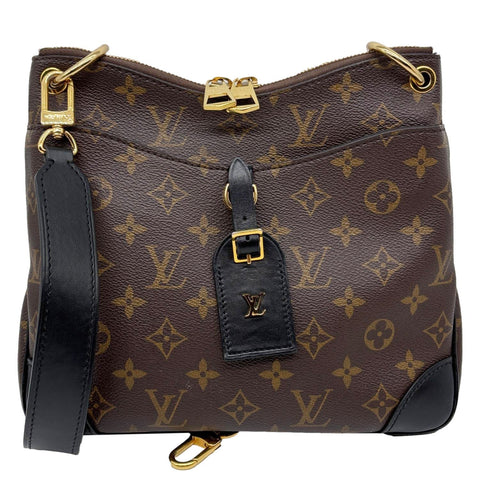 LOUIS VUITTON Odeon NM PM Monogram Canvas Shoulder Bag Brown