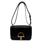 GUCCI Siena Leather Shoulder Bag Black 846705