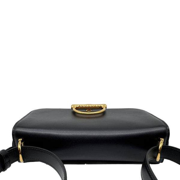 GUCCI Siena Leather Shoulder Bag Black 846705
