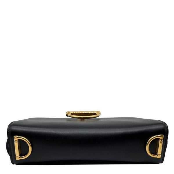 GUCCI Siena Leather Shoulder Bag Black 846705