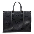 LOUIS VUITTON Onthego GM Giant Monogram Empreinte Shoulder Bag Black