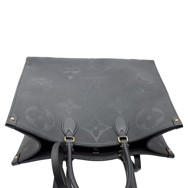LOUIS VUITTON Onthego GM Giant Monogram Empreinte Shoulder Bag Black