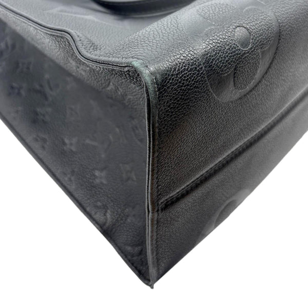 LOUIS VUITTON Onthego GM Giant Monogram Empreinte Shoulder Bag Black