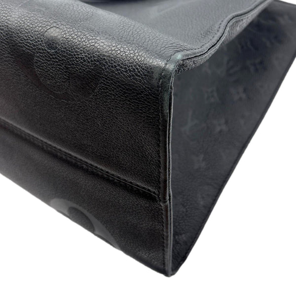 LOUIS VUITTON Onthego GM Giant Monogram Empreinte Shoulder Bag Black