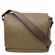 LOUIS VUITTON Roman Taiga Leather Messenger Bag Beige