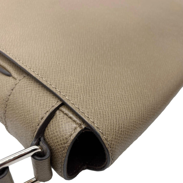 LOUIS VUITTON Roman Taiga Leather Messenger Bag Beige