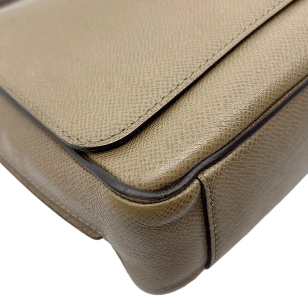 LOUIS VUITTON Roman Taiga Leather Messenger Bag Beige