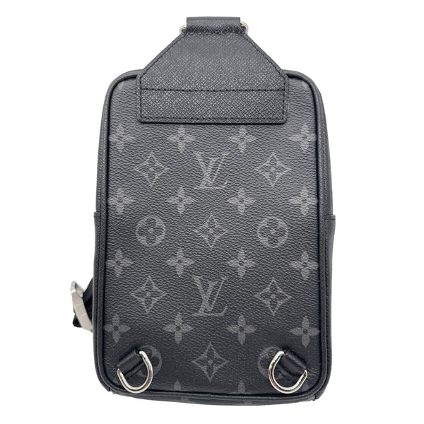 LOUIS VUITTON Outdoor Slingbag Monogram Taigarama Leather Crossbody Bag Black