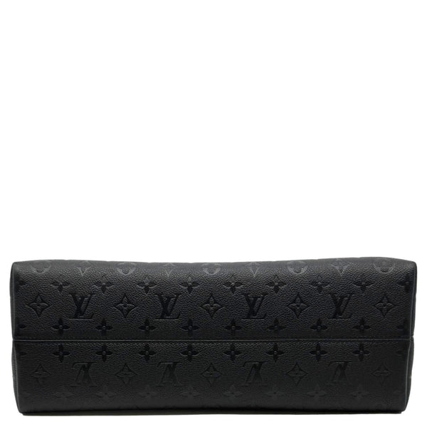 LOUIS VUITTON Babylone Monogram Empreinte Leather Tote Bag Black