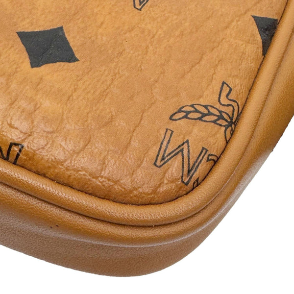 MCM Stark Modular Visetos Canvas Belt Bag Cognac