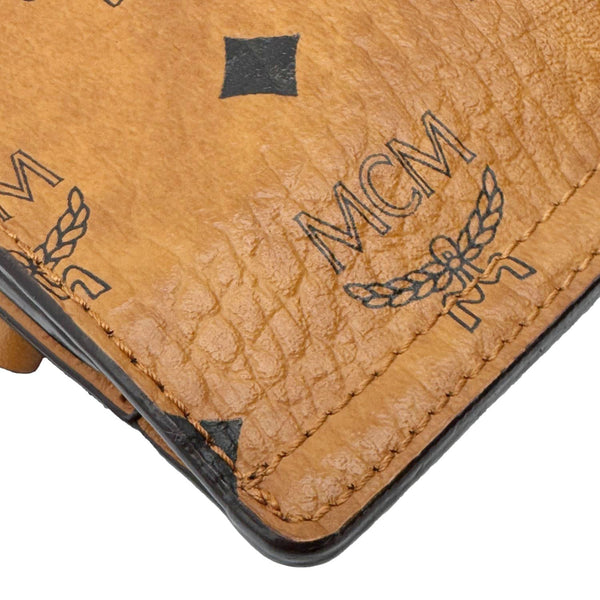 MCM Stark Modular Visetos Canvas Belt Bag Cognac