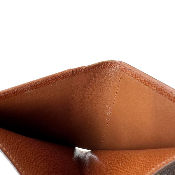 LOUIS VUITTON Vintage Port Feuille Vieonise Monogram Canvas French Wallet Brown