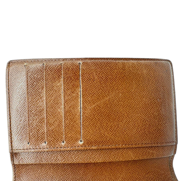 LOUIS VUITTON Vintage Port Feuille Vieonise Monogram Canvas French Wallet Brown