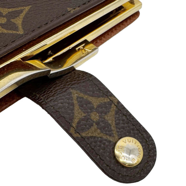 LOUIS VUITTON Vintage Port Feuille Vieonise Monogram Canvas French Wallet Brown