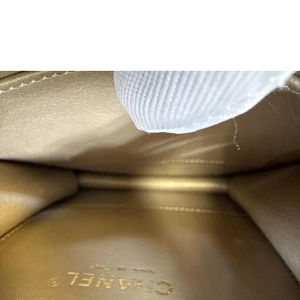 CHANEL Chic Pearls Flap Quilted Calfskin Leather Shoulder Bag Black