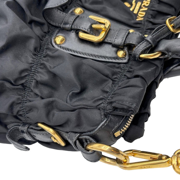 PRADA Gauffre Tessuto Nylon Tote Bag Black