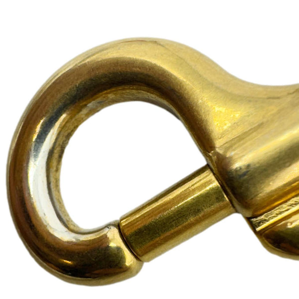 CHRISTIAN DIOR Embroidered Canvas Shoulder Strap Navy Blue