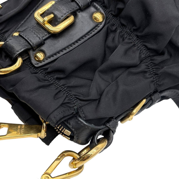 PRADA Gauffre Tessuto Nylon Tote Bag Black