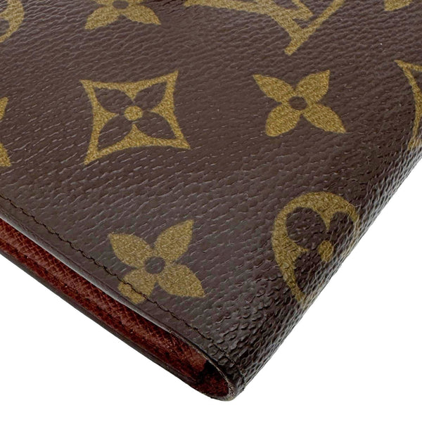 LOUIS VUITTON Vintage Port Feuille Vieonise Monogram Canvas French Wallet Brown