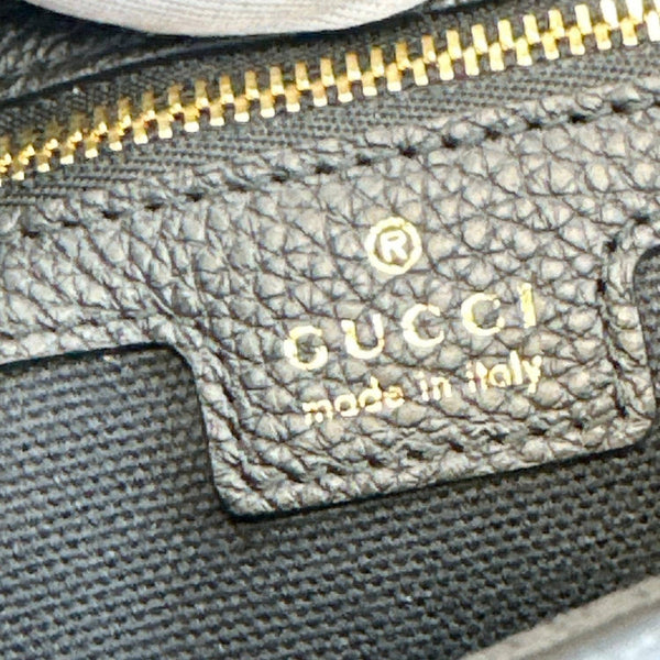 GUCCI Jackie 1961 Medium Leather Shoulder Bag Black 810232