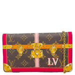 LOUIS VUITTON Summer Trunks Pochette Weekend Monogram Canvas Shoulder Bag Brown