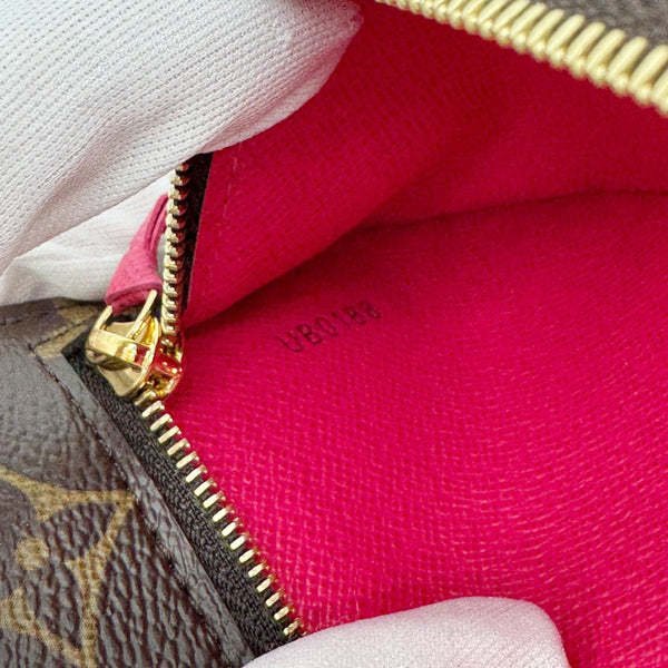 LOUIS VUITTON Summer Trunks Pochette Weekend Monogram Canvas Shoulder Bag Brown