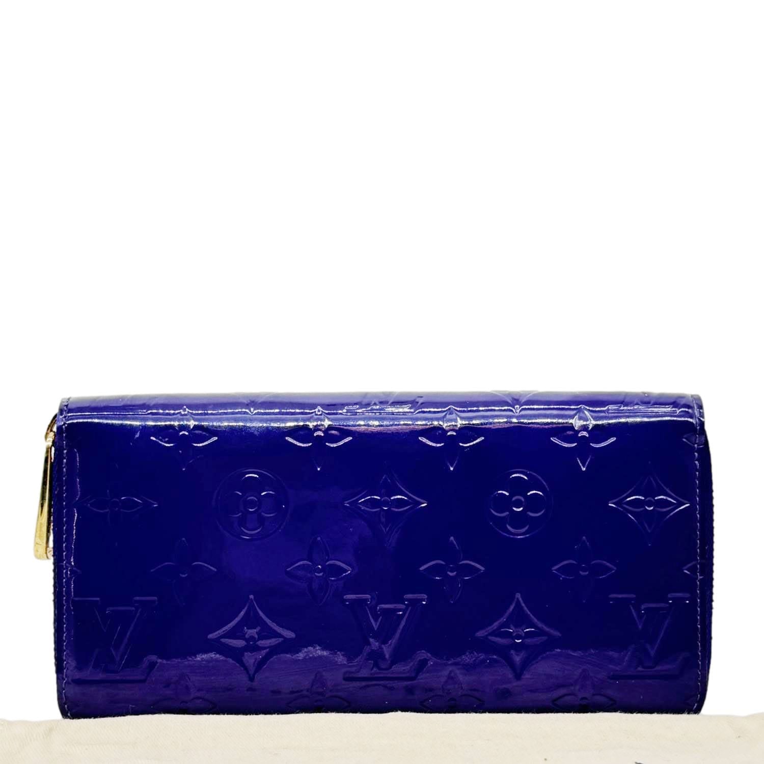 Louis Vuitton パープル 長財布 LOUIS VUITTON Monogram Vernis Zippy Wallet Purple