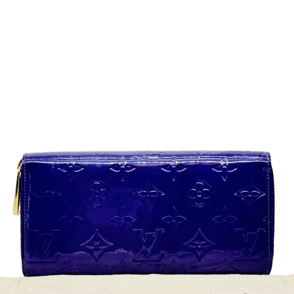 LOUIS VUITTON Monogram Vernis Zippy Wallet Purple