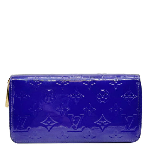 LOUIS VUITTON Monogram Vernis Zippy Wallet Purple