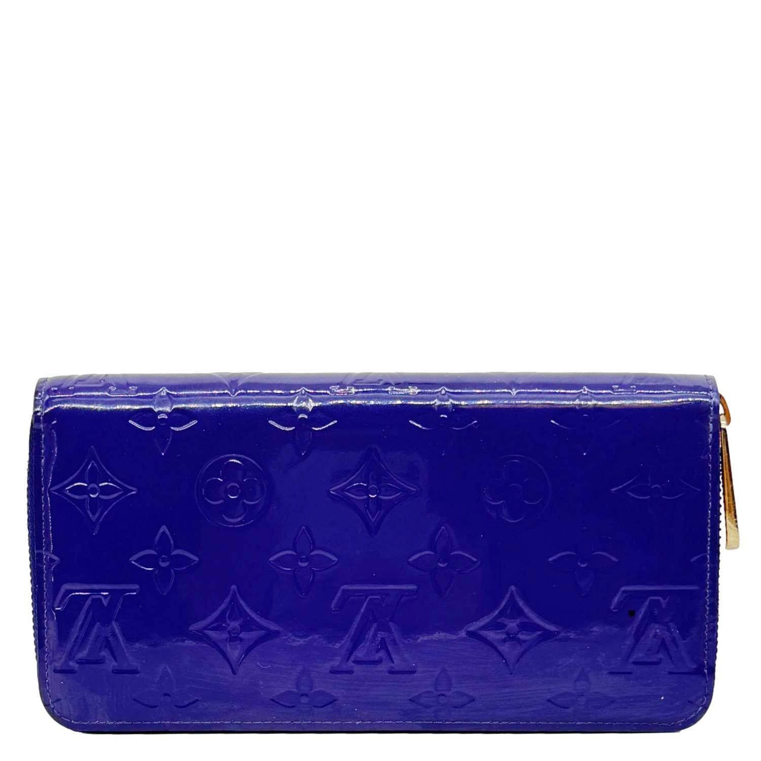 LOUIS VUITTON Monogram Vernis Zippy Wallet Purple