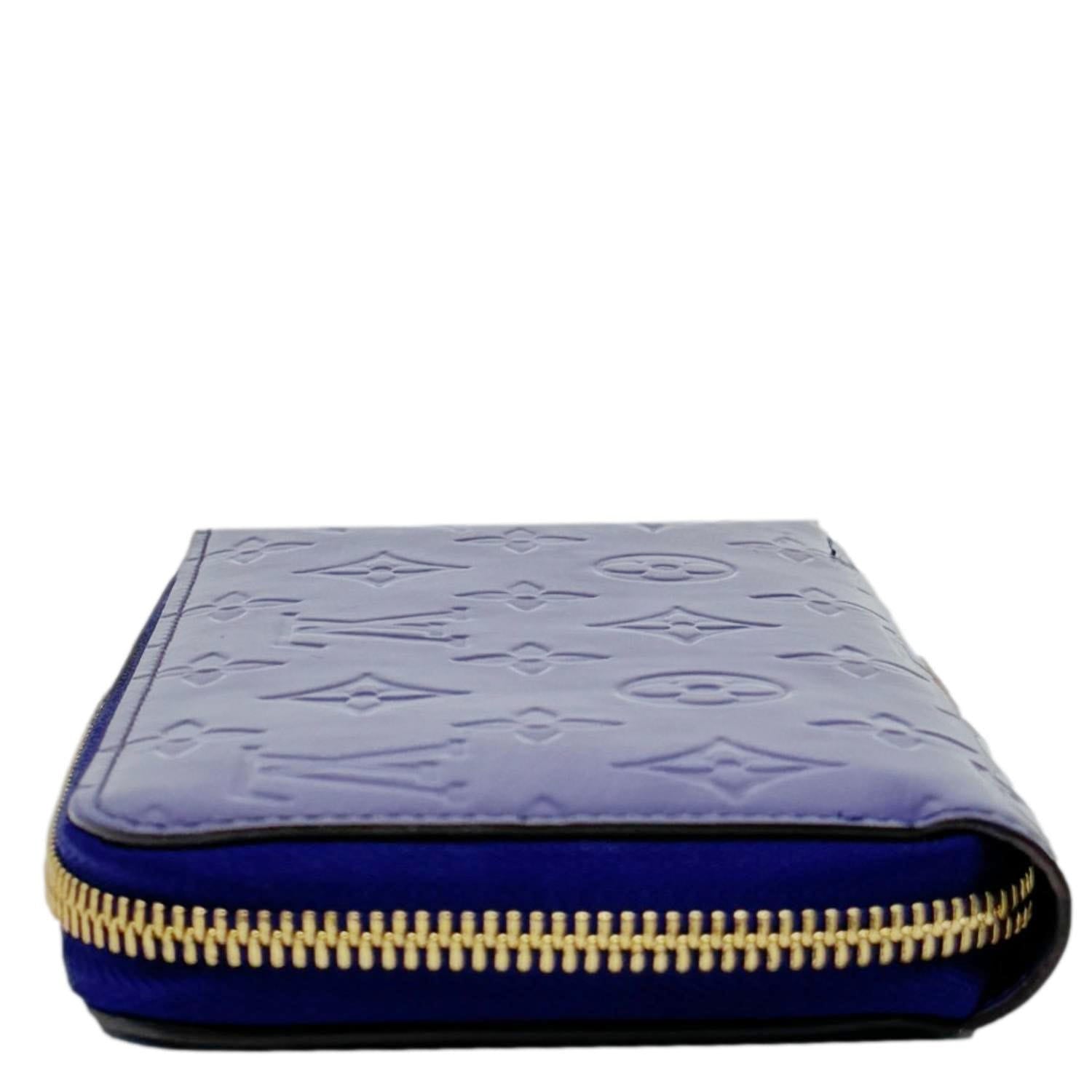 LOUIS VUITTON Monogram Vernis Zippy Wallet Purple LOUIS VUITTON Monogram Vernis Zippy Wallet Purple