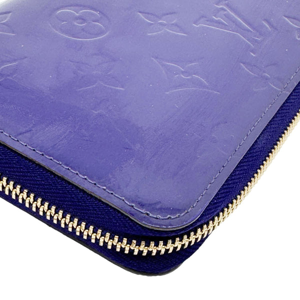 LOUIS VUITTON Monogram Vernis Zippy Wallet Purple