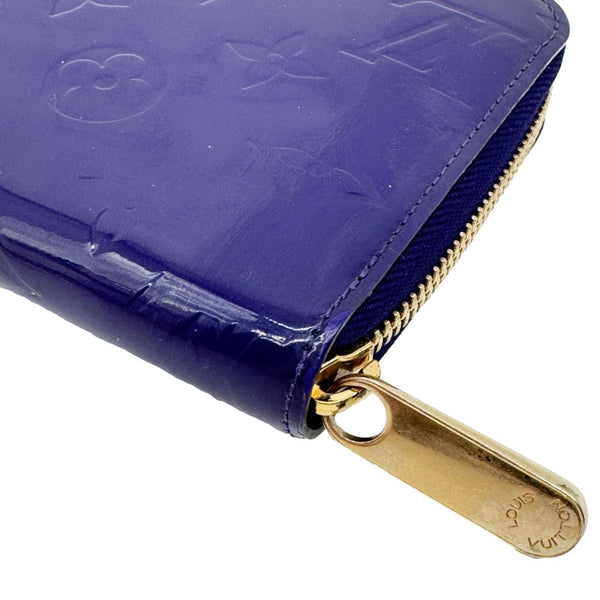 LOUIS VUITTON Monogram Vernis Zippy Wallet Purple