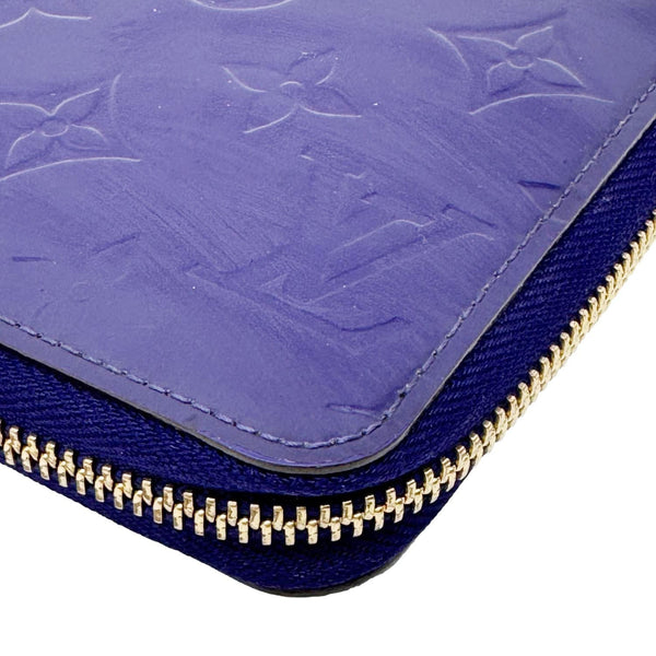 LOUIS VUITTON Monogram Vernis Zippy Wallet Purple