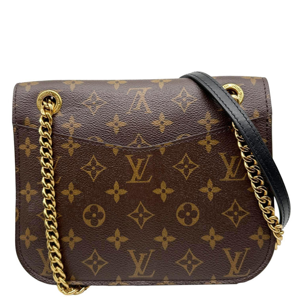 LOUIS VUITTON Passy NM Monogram Canvas Shoulder Bag Brown