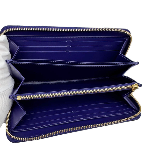 LOUIS VUITTON Monogram Vernis Zippy Wallet Purple
