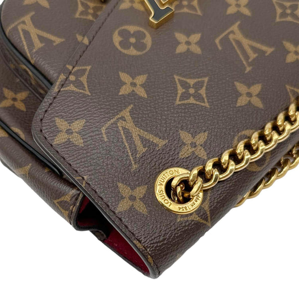 LOUIS VUITTON Passy NM Monogram Canvas Shoulder Bag Brown