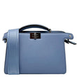 FENDI Peekaboo IseeU X-Cross Mini Leather Satchel Shoulder Bag Light Blue