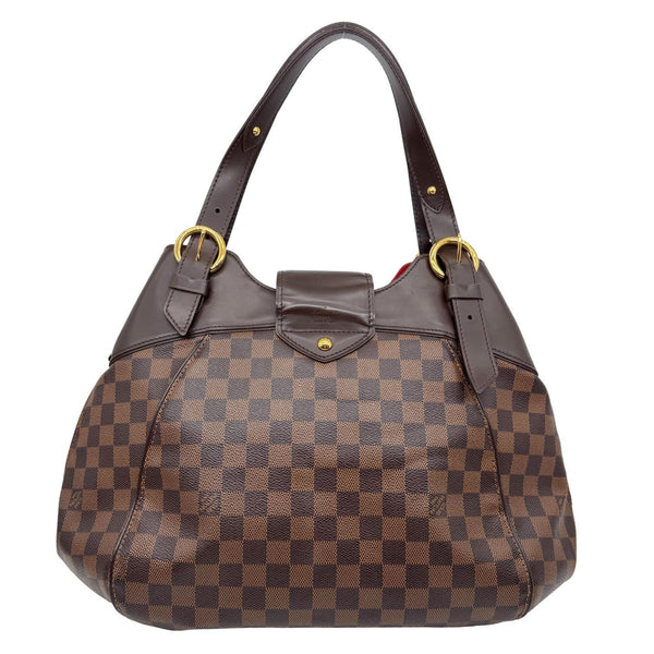 LOUIS VUITTON Sistina GM Damier Ebene Shoulder Bag Brown