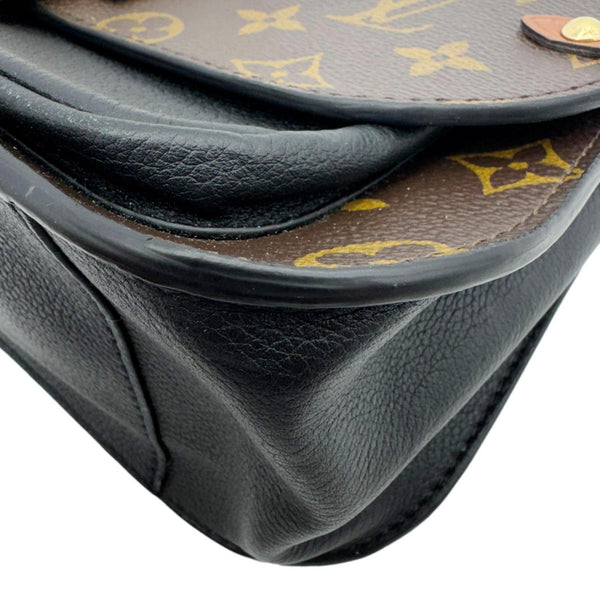 LOUIS VUITTON Vaugirard Monogram Canvas Shoulder Bag Black