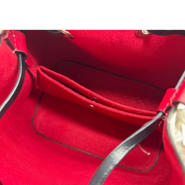 LOUIS VUITTON NeoNoe BB Epi Leather Bucket Bag White