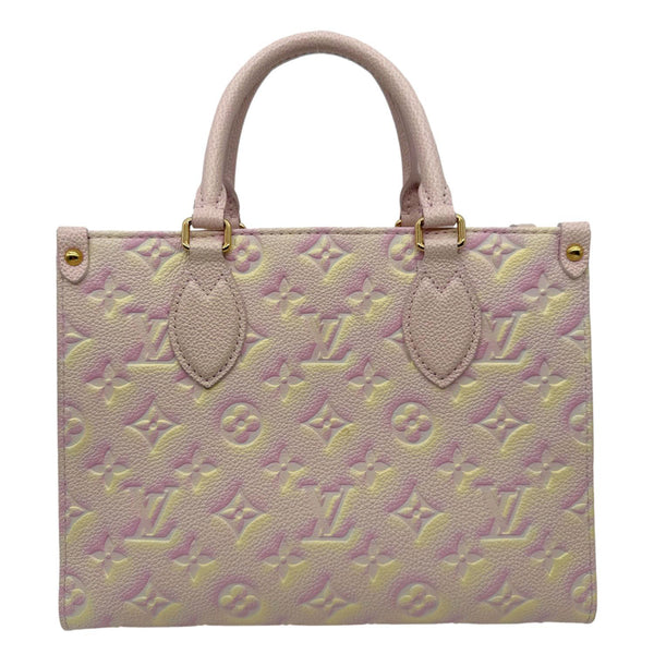 LOUIS VUITTON Stardust Onthego PM Monogram Empreinte Shoulder Bag Light Pink