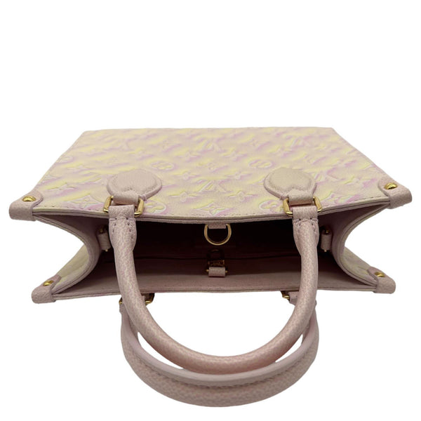 LOUIS VUITTON Stardust Onthego PM Monogram Empreinte Shoulder Bag Light Pink