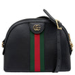 GUCCI Ophidia Dome Small Calfskin Leather Shoulder Bag Black 499621