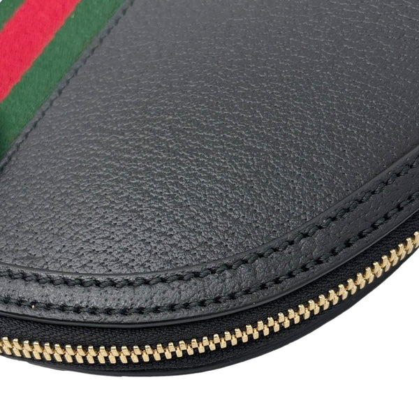 GUCCI Ophidia Dome Small Calfskin Leather Shoulder Bag Black 499621