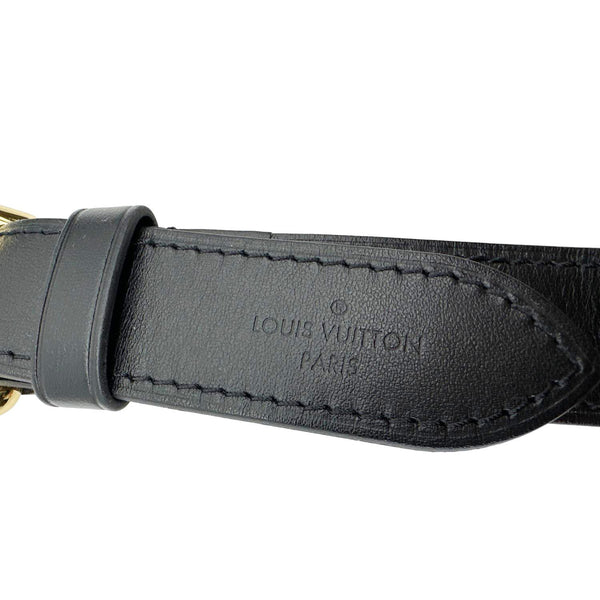LOUIS VUITTON Adjustable Leather Shoulder Strap Black