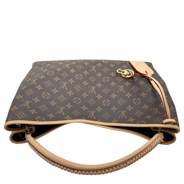 LOUIS VUITTON Again Monogram Canvas Tote Bag Brown