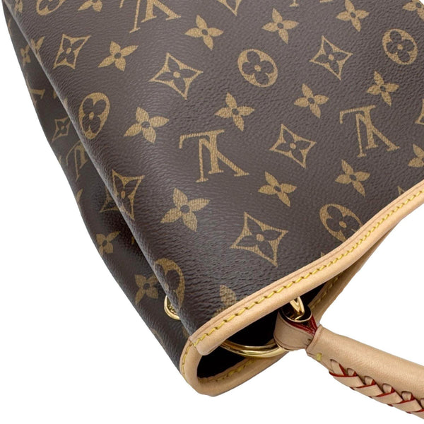 LOUIS VUITTON Again Monogram Canvas Tote Bag Brown